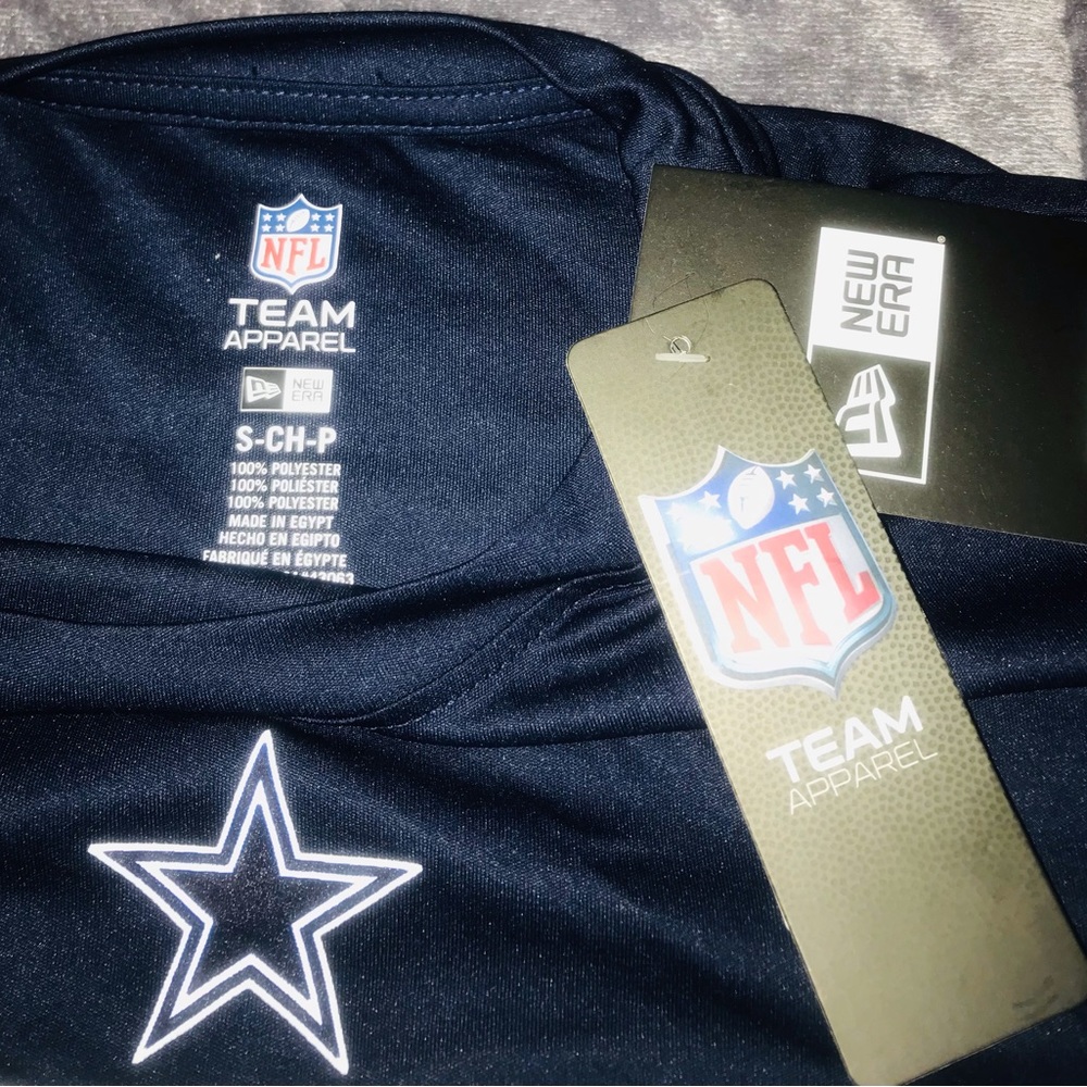 DALLAS COWBOYS AUTHENTIC NFL LONG SLEEVE COMBINE SHIRT. NWT.
